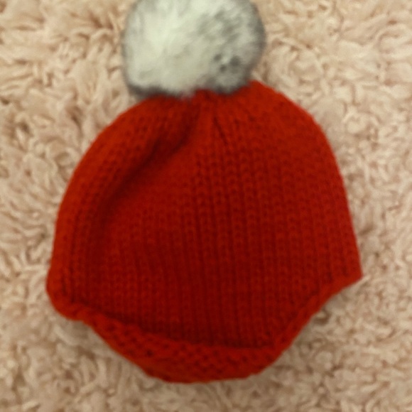 Knit red stocking cap - Picture 2 of 2